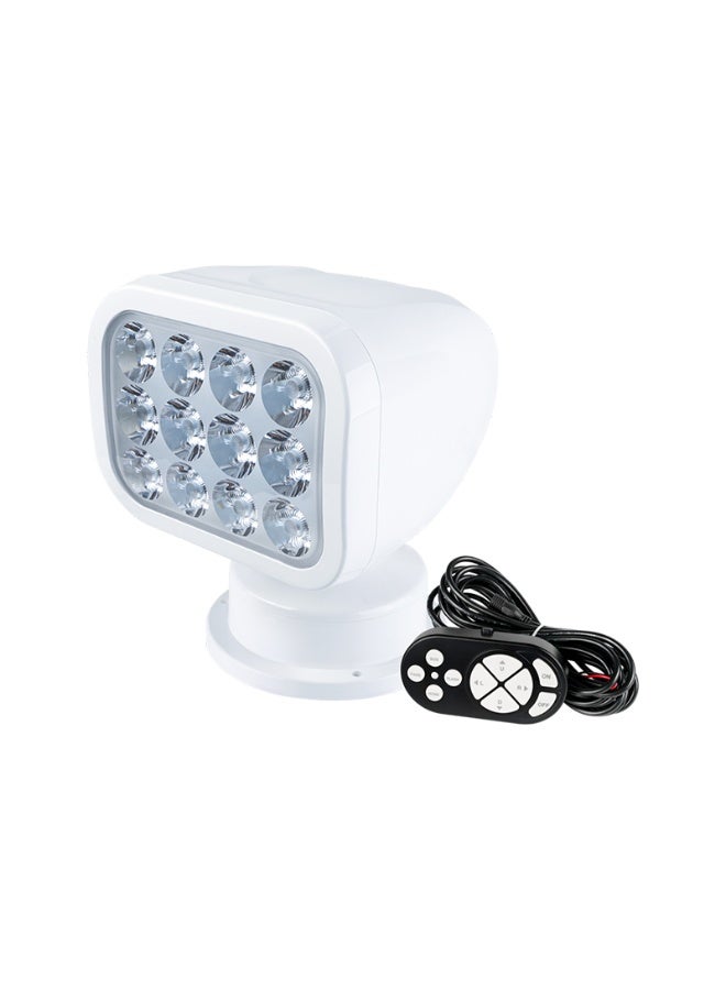 SEAFLO Remote Control LED Marine Searchlight 28W 2700LM 10-30V IP65 360° Rotation - Image 1